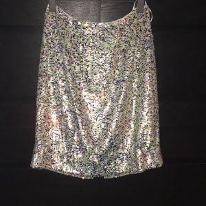 J.crew collection multicolored sequin skirt